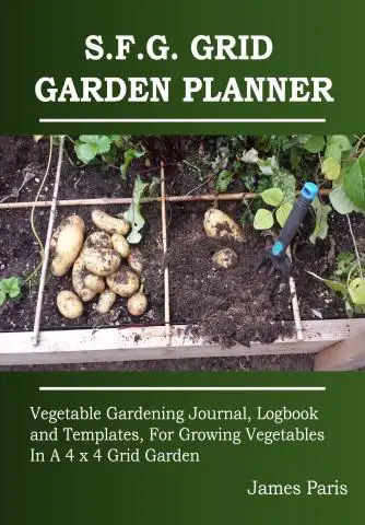 cover for square foot garden grid planner and journal