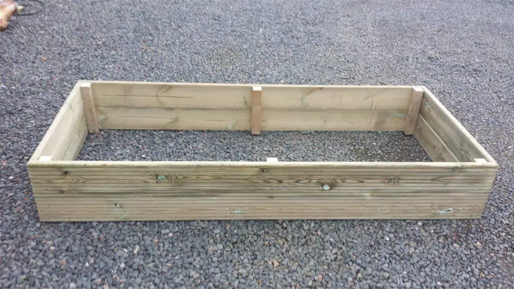 raised bed frame without plastic liner